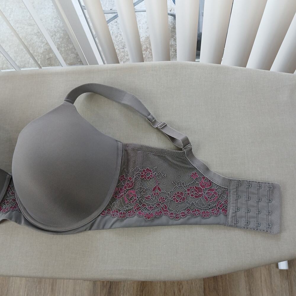 Leading Lady Brigitte Lace Lightly Padded Underwire T-Shirt Bra 38DDD Style 5214 - Picture 3 of 9